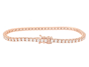 Smycken - TENNISARMBAND, 18K roséguld - View 2