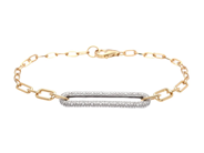 Smycken - ARMBAND, 18K guld/vitguld - View 1