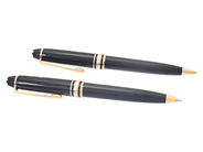 Accessoarer, MONT BLANC, 2 st kulspetspennor, i auktion: Allmänna – Tisdag 3 mars