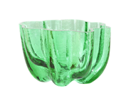 Glas, SKÅL/LJUSLYKTA, grönt glas, i auktion: Allmänna – Tisdag 3 februari