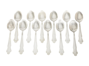 Silver, KAFFESKEDAR, silver, i auktion: Allmänna – Tisdag 3 februari