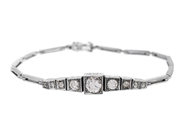 Smycken, ARMBAND, 18K vitguld, i auktion: Klassiska – Lördag 24 januari