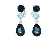 Smycken - ÖRHÄNGEN, 18K vitguld - View 1