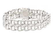 Smycken, ARMBAND, silver, i auktion: Allmänna – Tisdag 3 februari