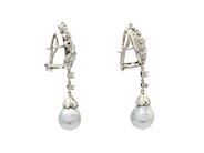 Smycken - ÖRHÄNGEN, 18K vitguld - View 2