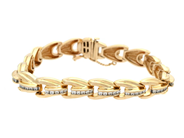 Smycken, TENNISARMBAND, 18K guld, i auktion: Moderna – Lördag 17 januari 2026