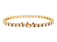 Smycken - TENNISARMBAND, 18K guld - View 2