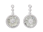 Smycken - ÖRHÄNGEN, 18K vitguld - View 1