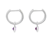 Smycken - ÖRRINGAR MED PÅHÄNGEN, 18K vitguld - View 2