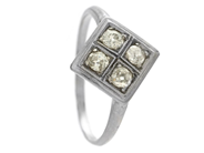 Smycken, RING, platina, i auktion: Lilla Smycken – Tisdag 13 januari