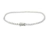 Smycken - TENNISARMBAND, 18K vitguld - View 2