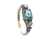 Smycken, RING, 18K guld/silver, i auktion: Lilla Smycken – Tisdag 27 januari