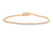 Smycken - TENNISARMBAND, 18K guld - View 1