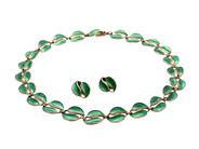 Smycken, DAVID ANDERSEN, smyckeset, i auktion: Lilla Smycken – Tisdag 27 januari