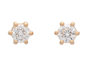 Smycken - ENSTENSÖRHÄNGEN, 18K guld - View 1