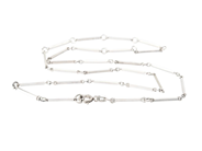 Smycken, HALSKEDJA, silver, i auktion: Allmänna – Tisdag 3 februari