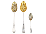 Silver, SKEDAR. 3 ST, sterlingsilver, i auktion: Lilla Smycken – Tisdag 27 januari