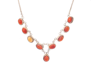 Smycken, COLLIER, silver, i auktion: Allmänna – Tisdag 3 februari