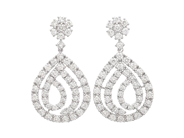 Smycken - ÖRHÄNGEN, 18K vitguld - View 1