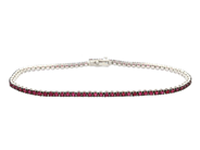 Smycken, TENNISARMBAND, 18K vitguld, i auktion: Valentin – Lördag 7 februari