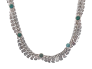 Smycken, COLLIER, silver, i auktion: Allmänna – Tisdag 3 mars