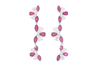 Smycken - ÖRHÄNGEN, 18K vitguld - View 1