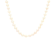 Smycken, PÄRLCOLLIER, odlade pärlor ca 6,75 mm något barocka, i auktion: Valentin – Lördag 7 februari