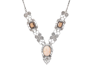 Smycken, COLLIER, vitmetall, i auktion: Allmänna – Tisdag 3 mars