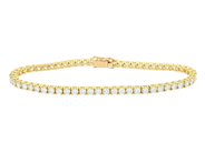 Smycken, TENNISARMBAND, 18K guld, i auktion: Moderna – Lördag 14 februari