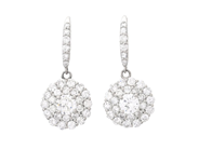 Smycken - ÖRHÄNGEN, platina - View 1