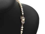 Smycken - PÄRLCOLLIER, odlade pärlor ca 3,5-7,2 mm - View 2