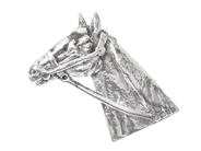 Smycken, BROSCH, sterlingsilver/vitmetall, i auktion: Allmänna – Tisdag 31 mars