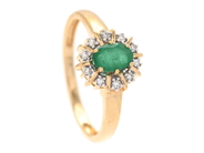 Smycken, RING, 18K guld, i auktion: Lilla Smycken – Tisdag 24 februari