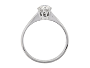 Smycken - ENSTENSRING, 18K vitguld - View 2