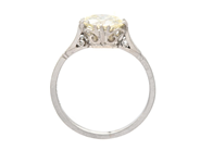 Smycken - ENSTENSRING, platina - View 2