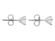 Smycken - ENSTENSÖRHÄNGEN, 18K vitguld - View 2