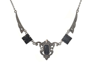 Smycken, COLLIER, silver, i auktion: Allmänna – Tisdag 31 mars