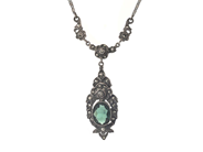 Smycken, COLLIER, silver, i auktion: Allmänna – Tisdag 31 mars