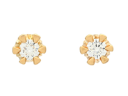 Smycken, ENSTENSÖRHÄNGEN, 18K guld, i auktion: Lilla Smycken – Tisdag 24 mars