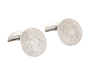 Smycken, THERESIA HVORSLEV. manschettknappar, sterlingsilver, i auktion: Moderna – Lördag 7 mars