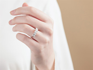 Smycken - RING, platina - View 3