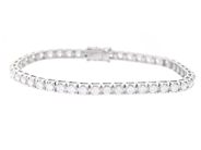 Smycken - TENNISARMBAND, 18K vitguld - View 1