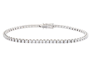 Smycken, TENNISARMBAND, 18K vitguld, i auktion: Moderna – Lördag 7 mars