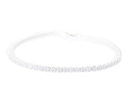 Smycken, TENNISARMBAND, sterlingsilver, i auktion: Allmänna – Tisdag 12 maj