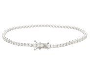 Smycken - TENNISARMBAND, 18K vitguld - View 2