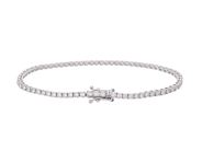 Smycken - TENNISARMBAND, 18K vitguld - View 2