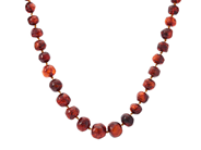 Smycken, COLLIER, bärnsten ca 9,0-19,0 mm, i auktion: Lilla Smycken – Tisdag 21 april