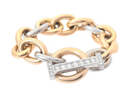 Smycken - ARMBAND, 18K guld/vitguld - View 2