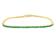 Smycken, TENNISARMBAND, 18K guld, i auktion: Lilla Smycken – Tisdag 24 mars