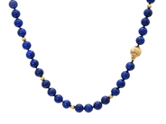 Smycken, COLLIER, lapis lazuli, i auktion: Lilla Smycken – Tisdag 24 mars